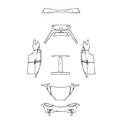 Pre-Cut PPF Tesla Model X Base 2021 - PPF-Kits