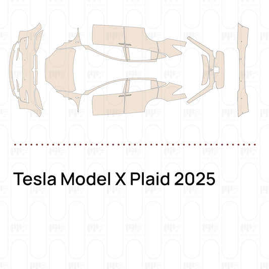 Pre-Cut PPF Tesla Model X Plaid 2025