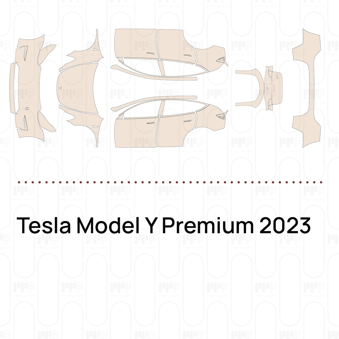 Pre-Cut PPF Tesla Model Y Premium 2023
