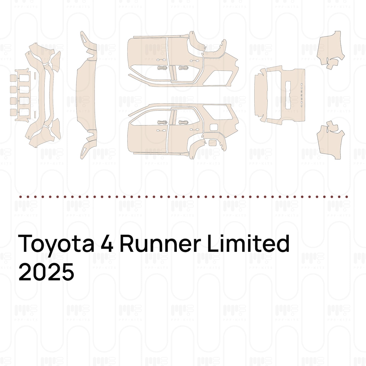 Pre-Cut PPF Toyota 4 Runner Limited 2025