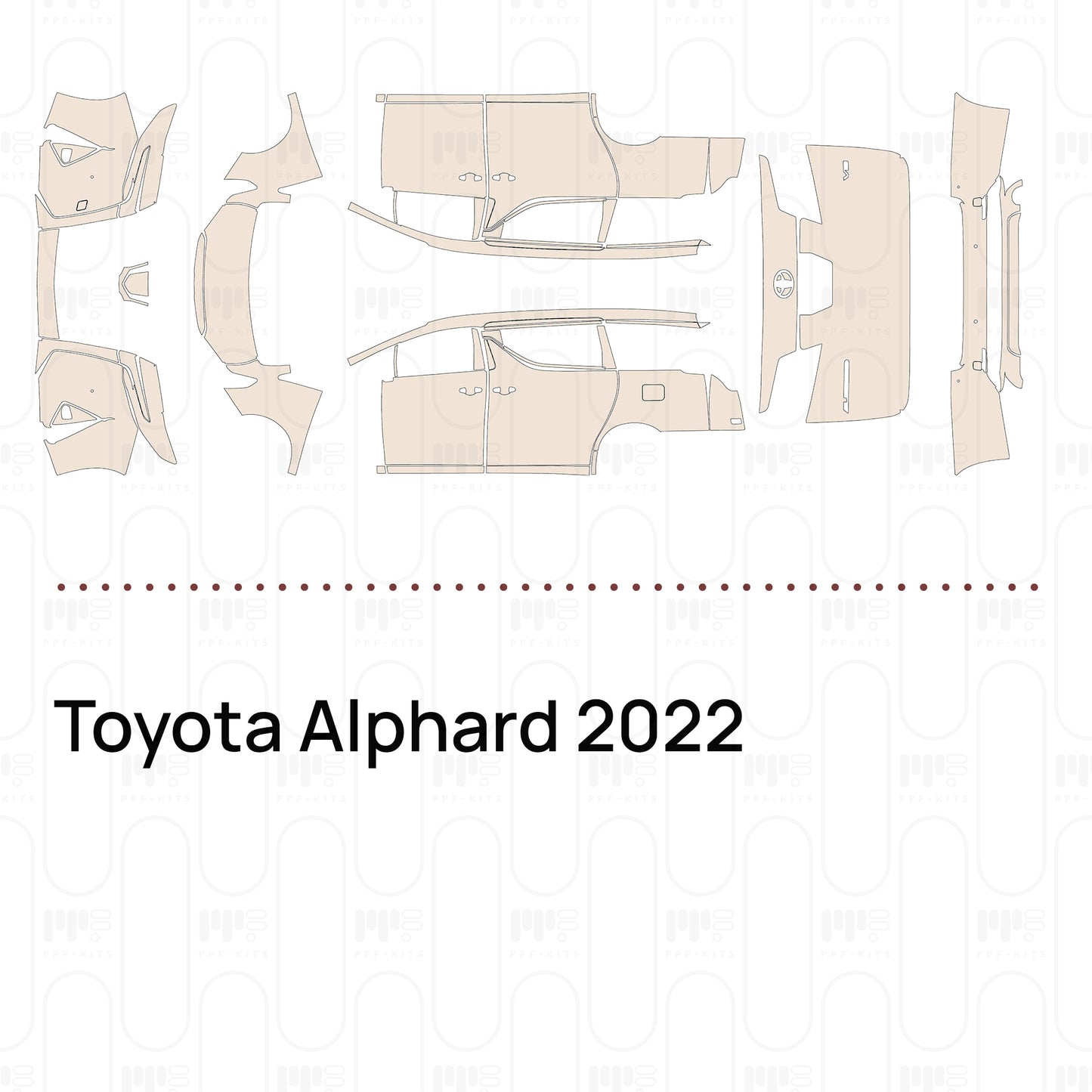 Pre-Cut PPF Toyota Alphard 2022