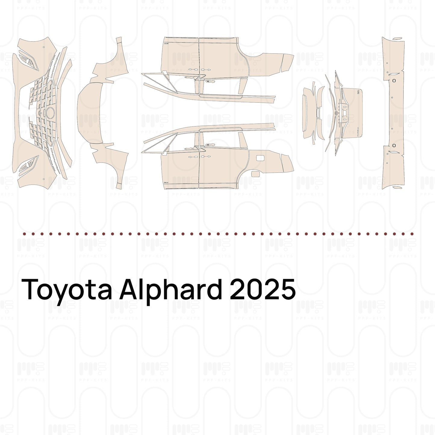 Pre-Cut PPF Toyota Alphard 2025