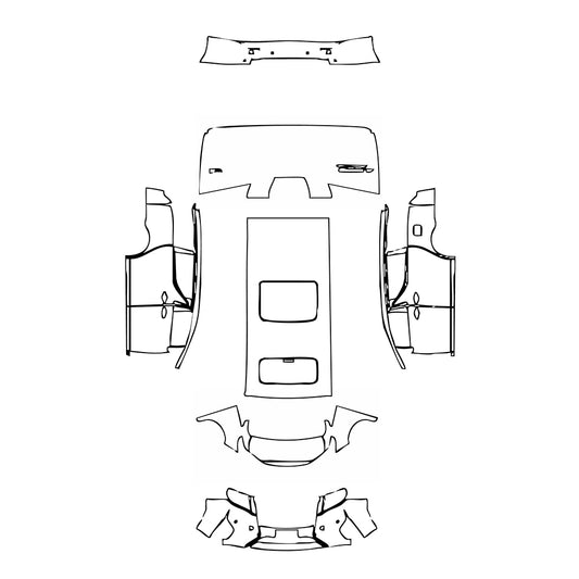 Pre-Cut PPF Toyota Alphard ALPHARD Executive Lounge 2015 - PPF-Kits