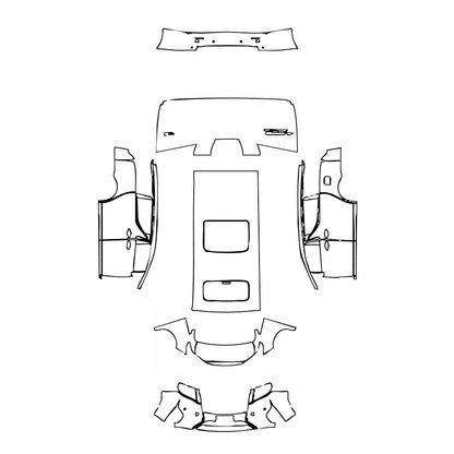 Pre-Cut PPF Toyota Alphard ALPHARD Executive Lounge 2017 - PPF-Kits
