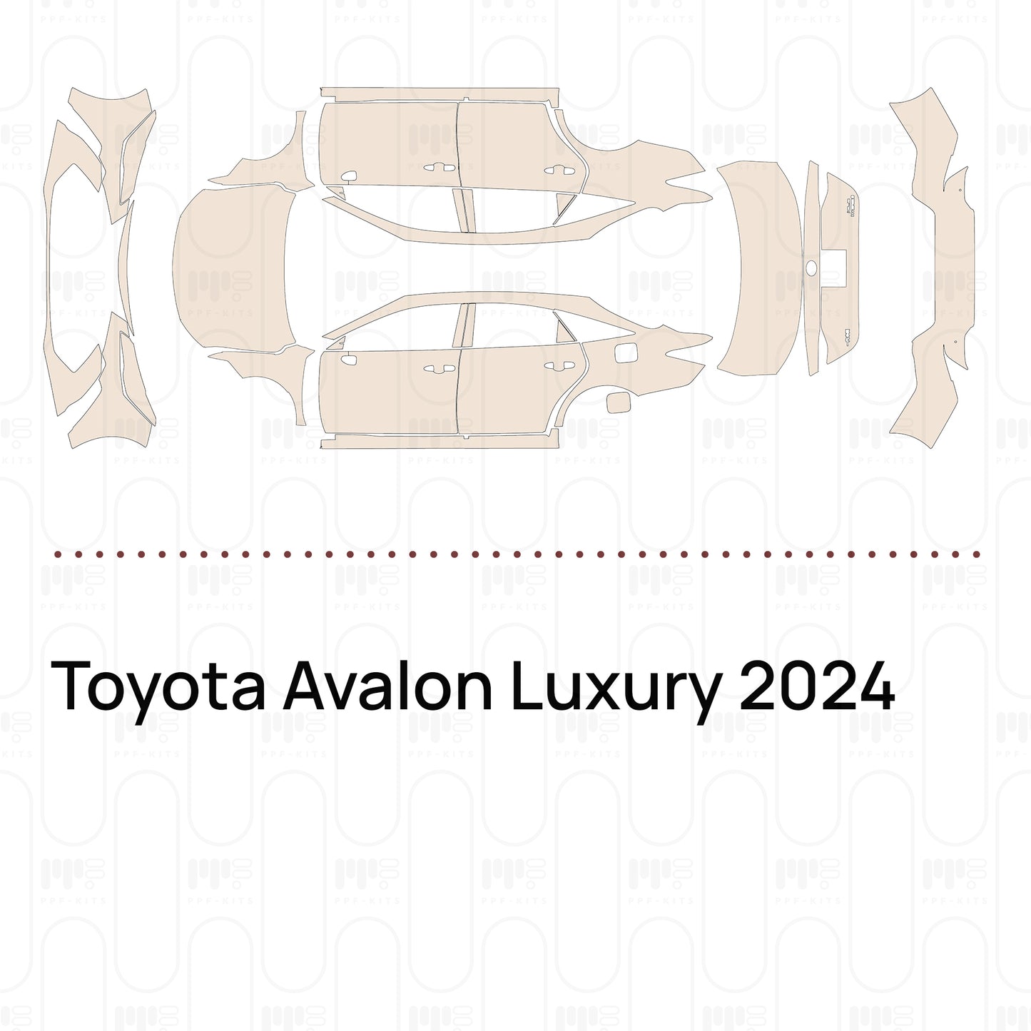 Pre-Cut PPF Toyota Avalon Luxury 2024