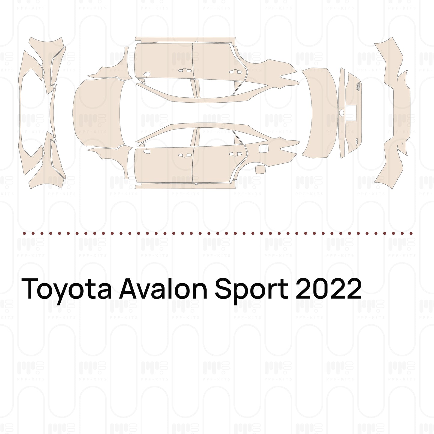 Pre-Cut PPF Toyota Avalon Sport 2022