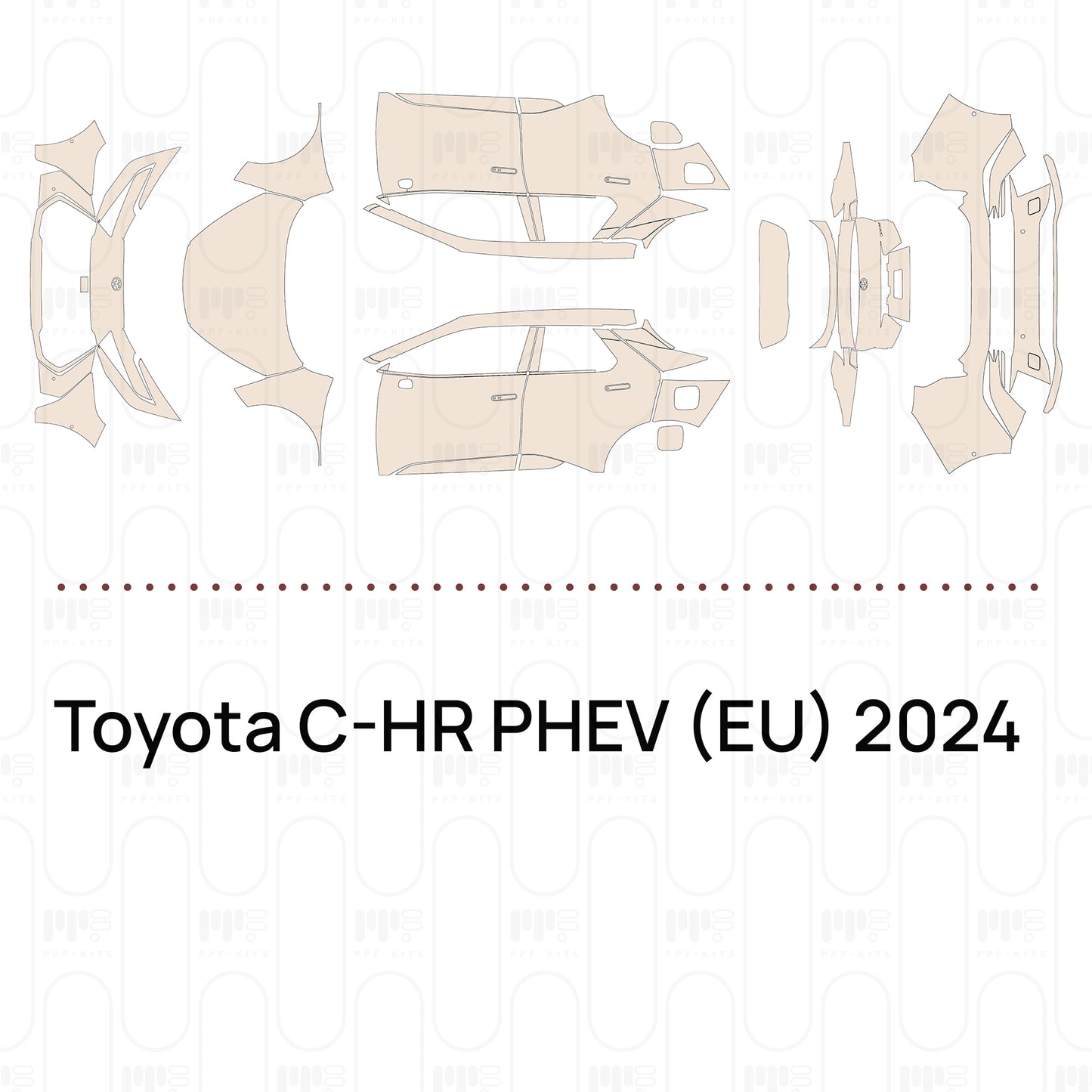 Pre-Cut PPF Toyota C-HR PHEV (EU) 2024