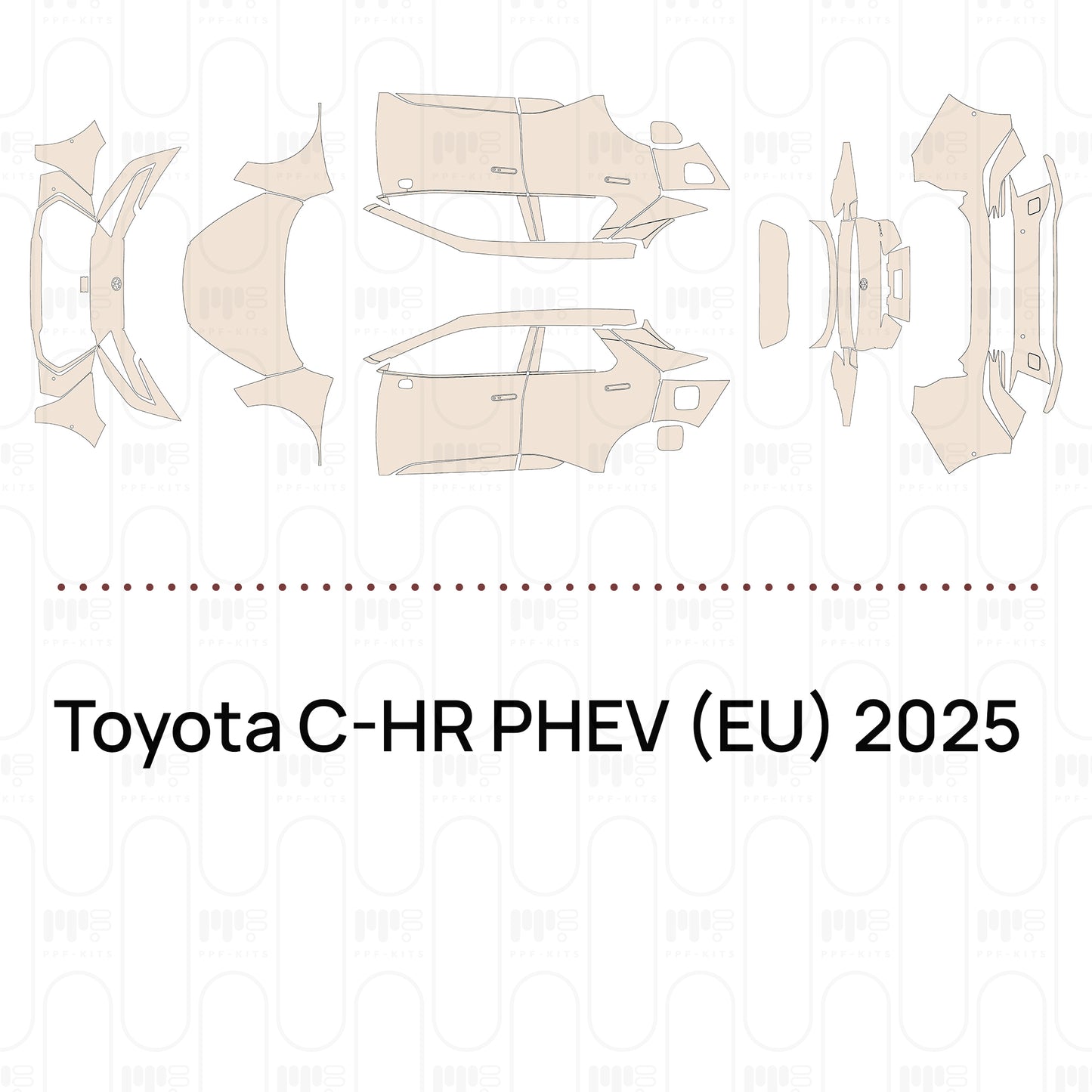 Pre-Cut PPF Toyota C-HR PHEV (EU) 2025