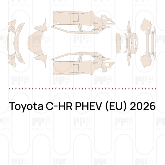 Toyota C-HR PHEV (EU) 2026 – Pellicola protettiva PPF pretagliata