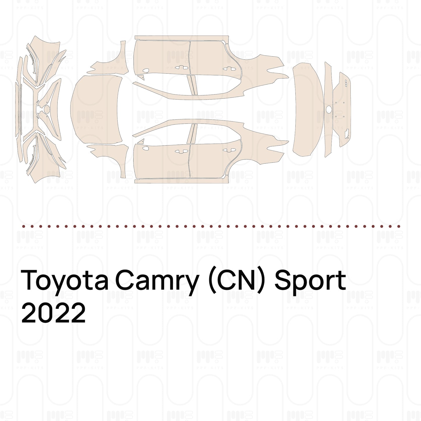 Pre-Cut PPF Toyota Camry (CN) Sport 2022