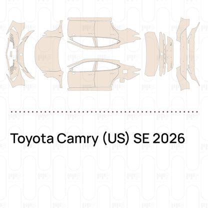Pre-Cut PPF Toyota Camry (US) SE 2026