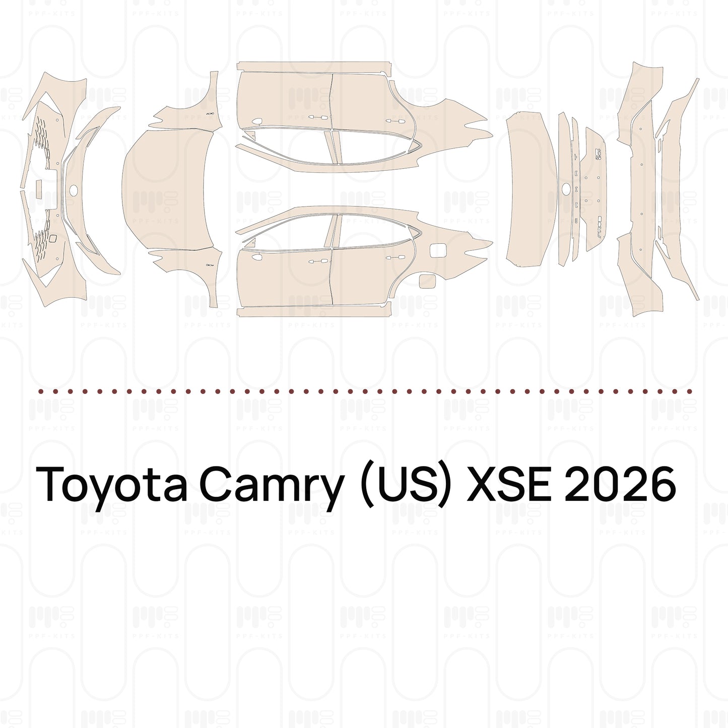 Pre-Cut PPF Toyota Camry (US) XSE 2026