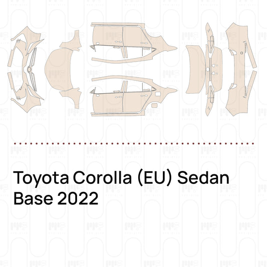 Pre-Cut PPF Toyota Corolla (EU) Sedan Base 2022