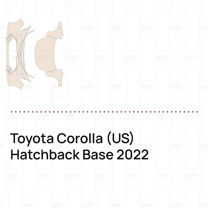 Pre-Cut PPF Toyota Corolla (US) Hatchback Base 2022
