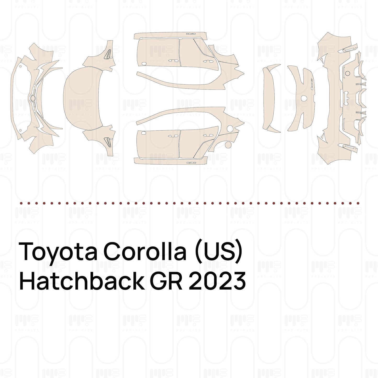 Pre-Cut PPF Toyota Corolla (US) Hatchback GR 2023
