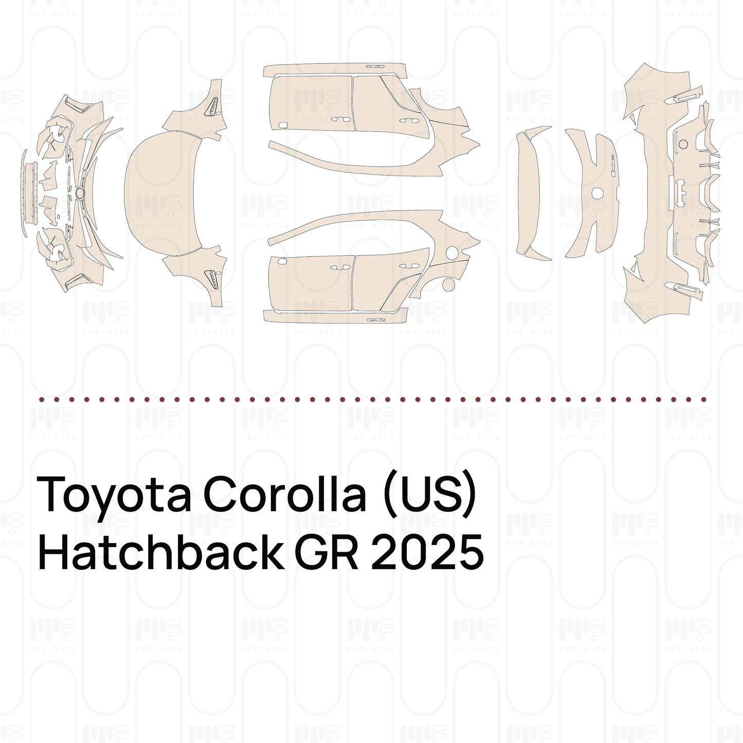 Pre-Cut PPF Toyota Corolla (US) Hatchback GR 2025