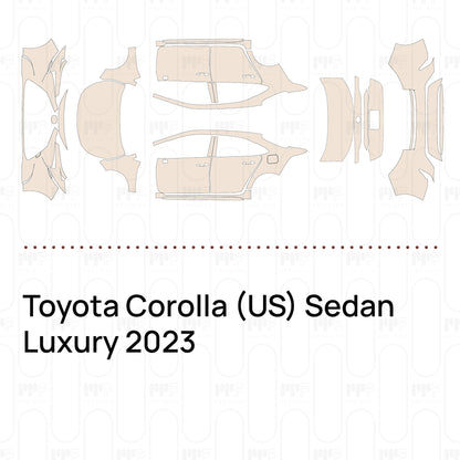 Pre-Cut PPF Toyota Corolla (US) Sedan Luxury 2023