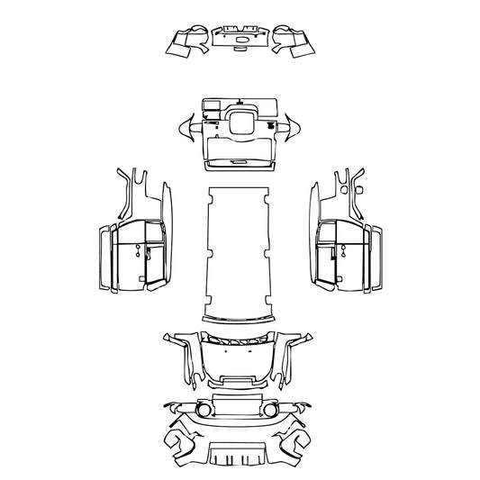 Pre-Cut PPF Toyota FJ Cruiser 2007 - PPF-Kits