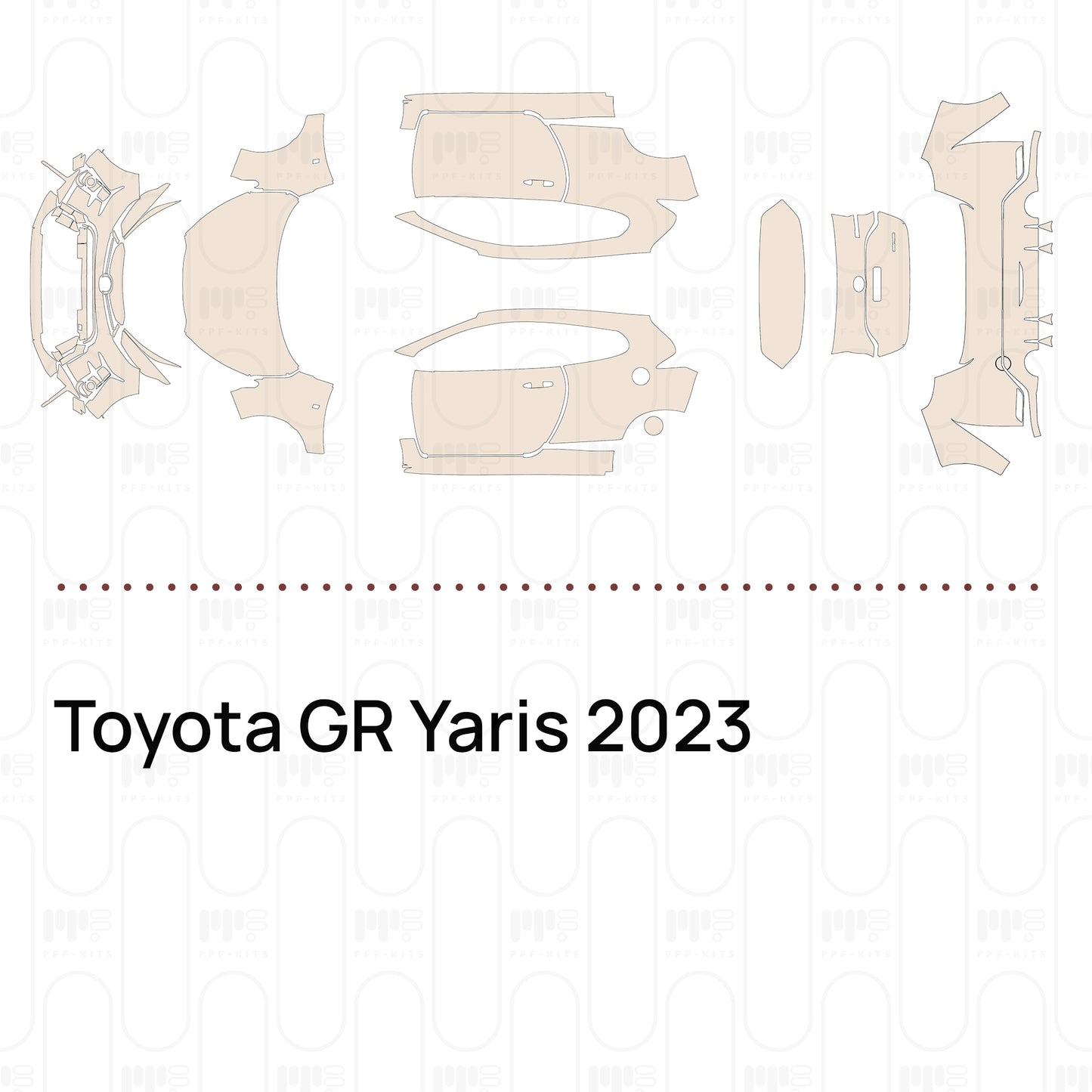 Pre-Cut PPF Toyota GR Yaris 2023