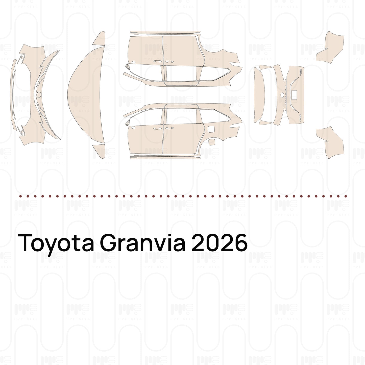 Pre-Cut PPF Toyota Granvia 2026