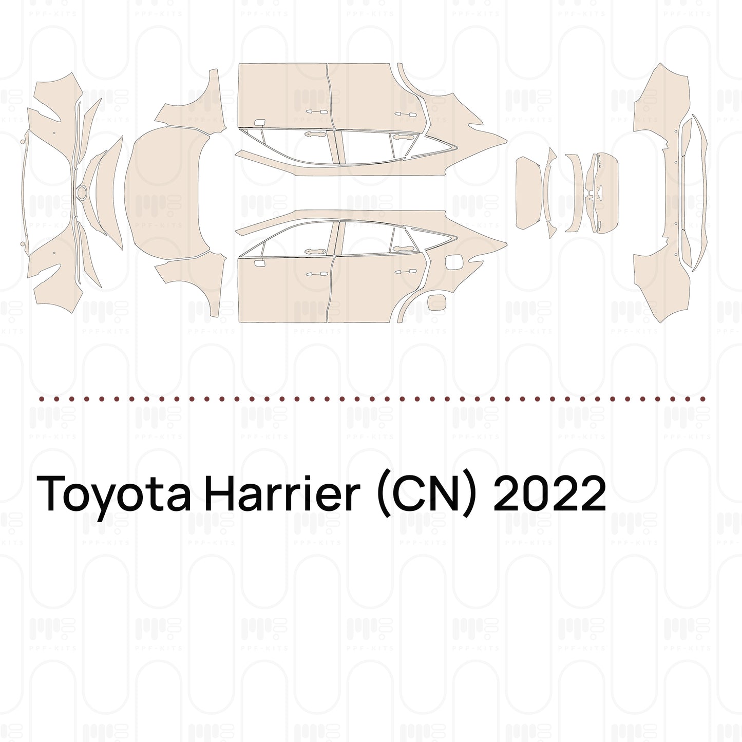 Pre-Cut PPF Toyota Harrier (CN) 2022