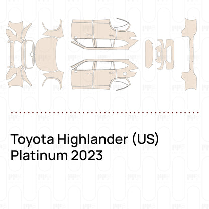 Pre-Cut PPF Toyota Highlander (US) Platinum 2023