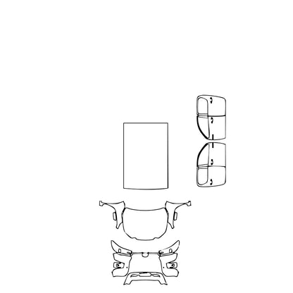 Pre-Cut PPF Toyota Hilux (EU) Double Cab Invincible X 2021 - PPF-Kits