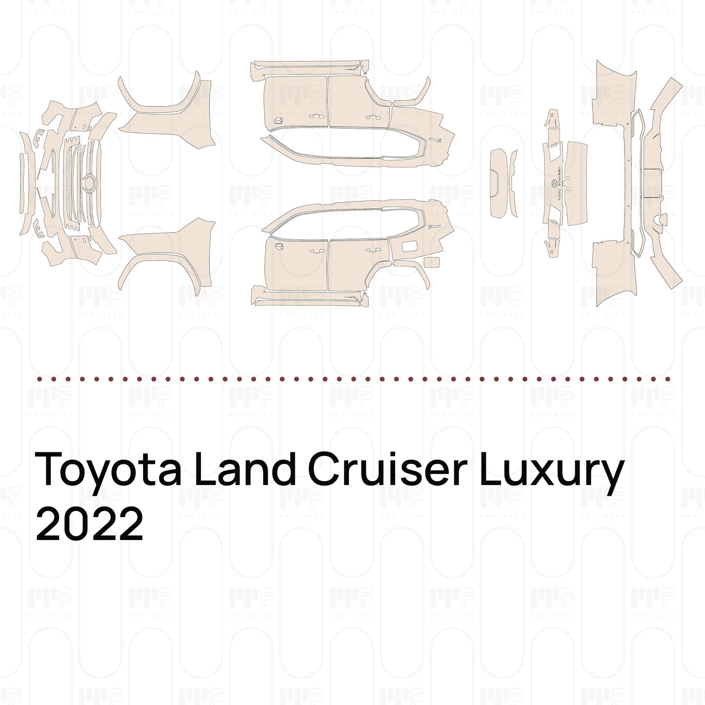 Pre-Cut PPF Toyota Land Cruiser Luxury 2022