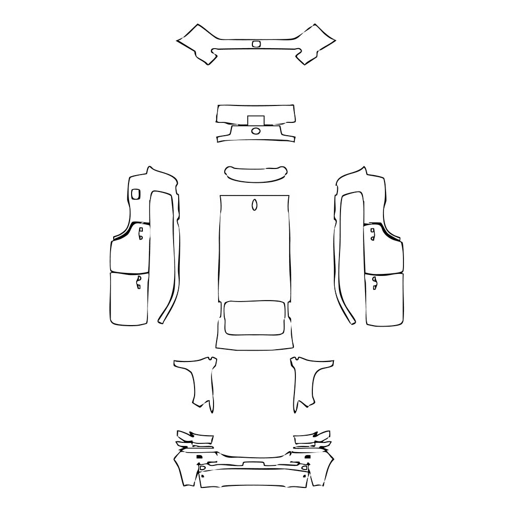 Pre-Cut PPF Toyota Land Cruiser V8 2018 - PPF-Kits