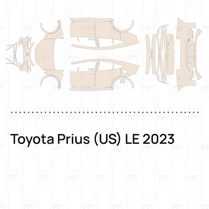 Pre-Cut PPF Toyota Prius (US) LE 2023