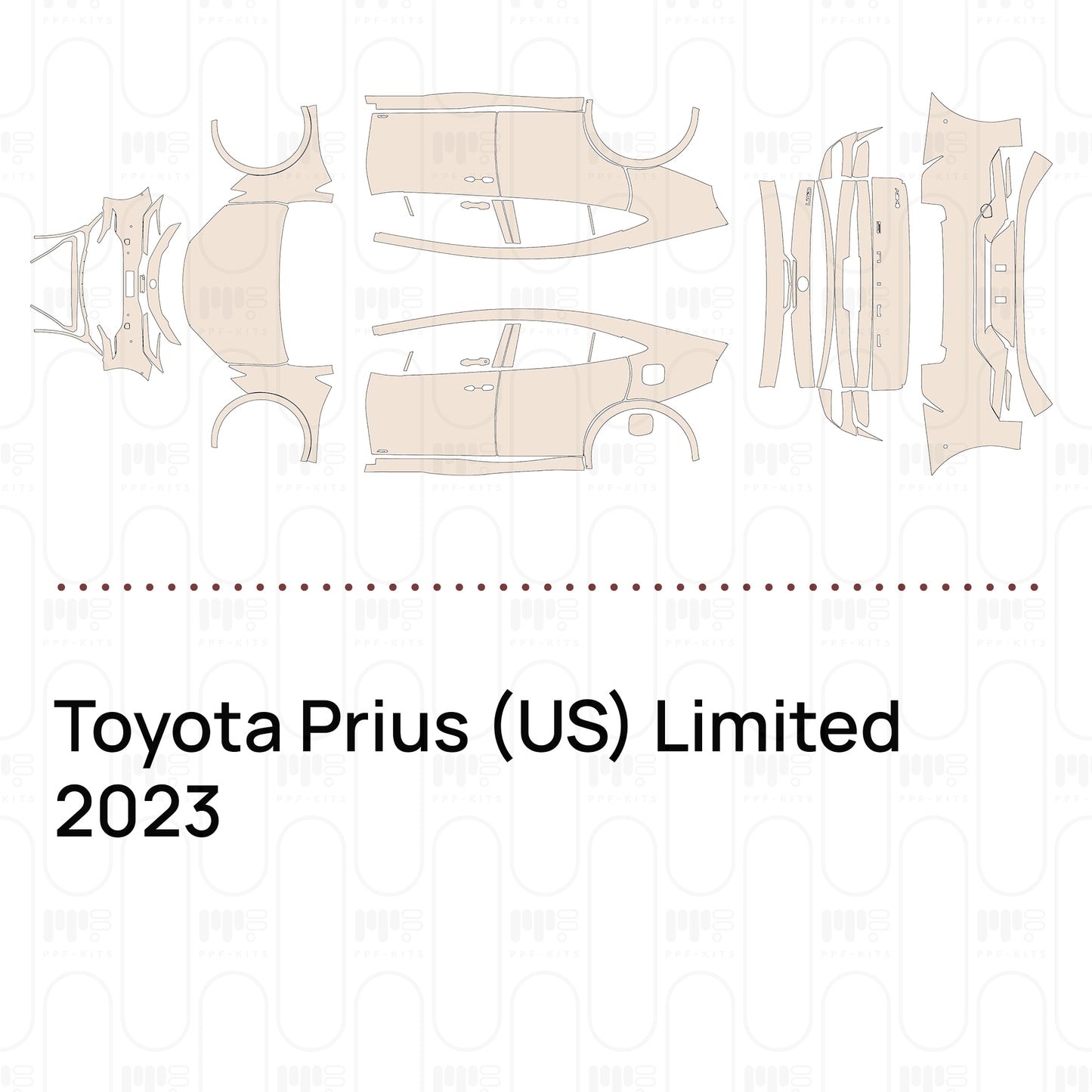 Pre-Cut PPF Toyota Prius (US) Limited 2023