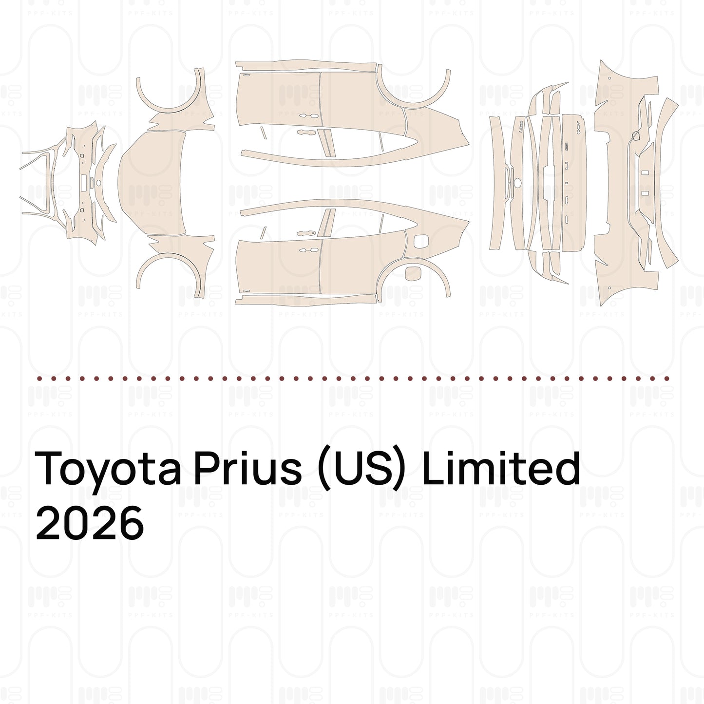 Pre-Cut PPF Toyota Prius (US) Limited 2026