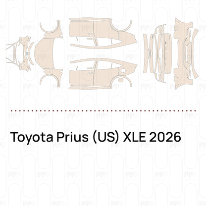 Pre-Cut PPF Toyota Prius (US) XLE 2026