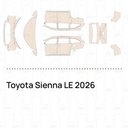Pre-Cut PPF Toyota Sienna LE 2026
