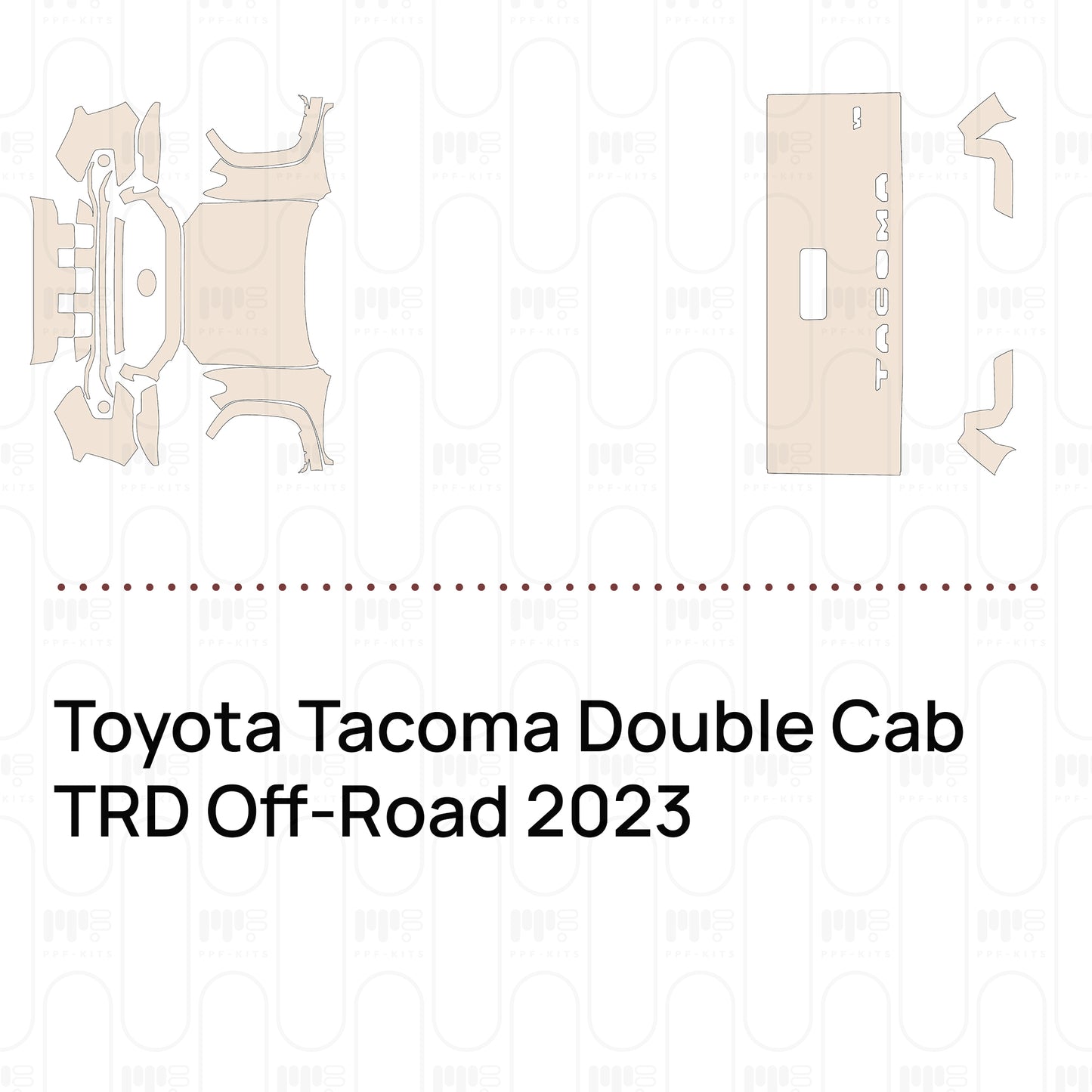 Pre-Cut PPF Toyota Tacoma Double Cab TRD Off-Road 2023