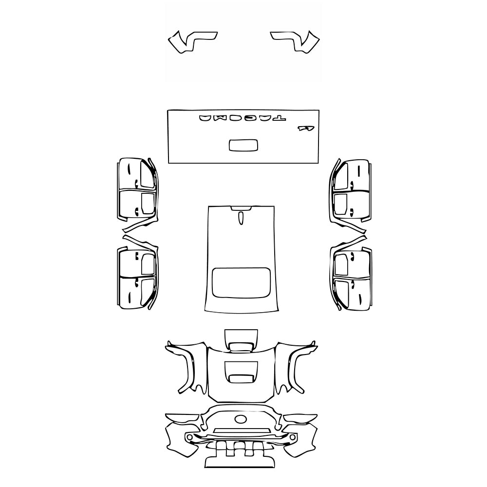 Pre-Cut PPF Toyota Tacoma Double Cab TRD Pro 2021 - PPF-Kits
