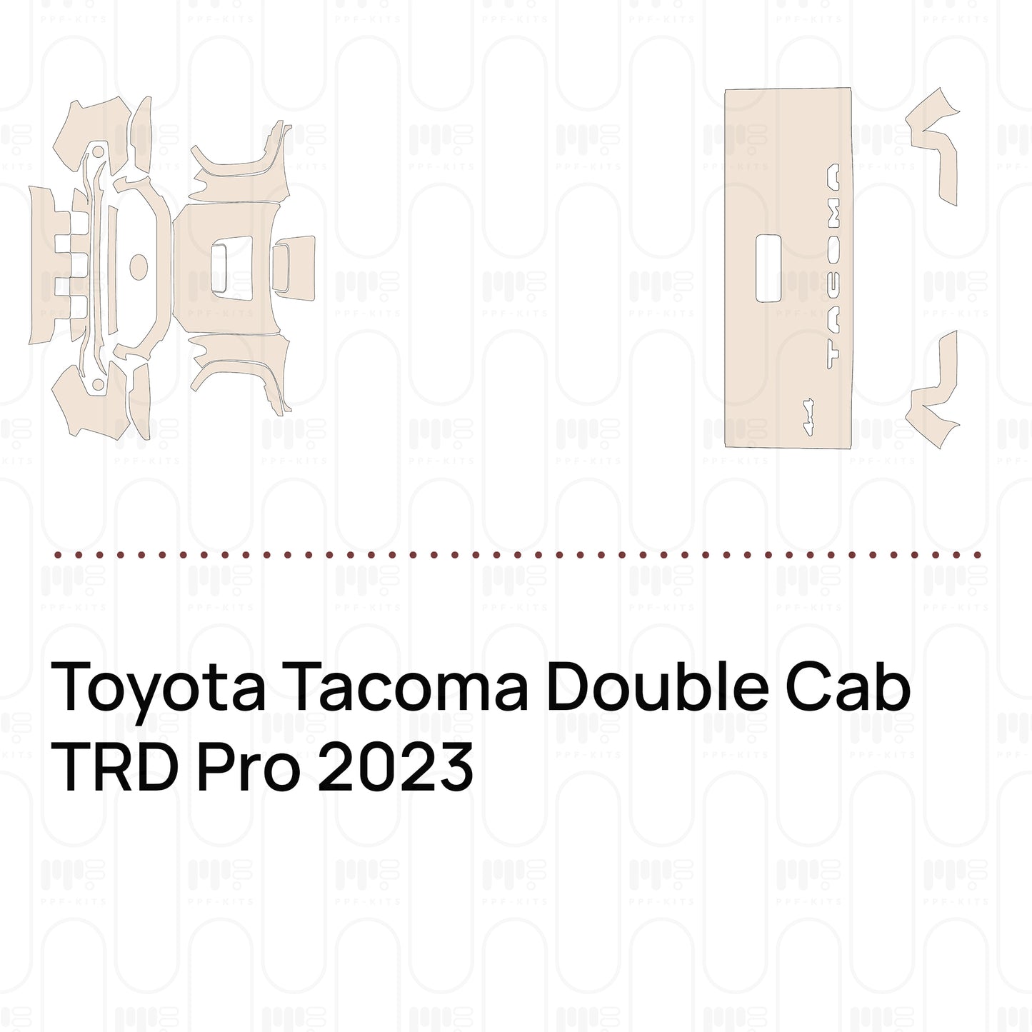 Pre-Cut PPF Toyota Tacoma Double Cab TRD Pro 2023