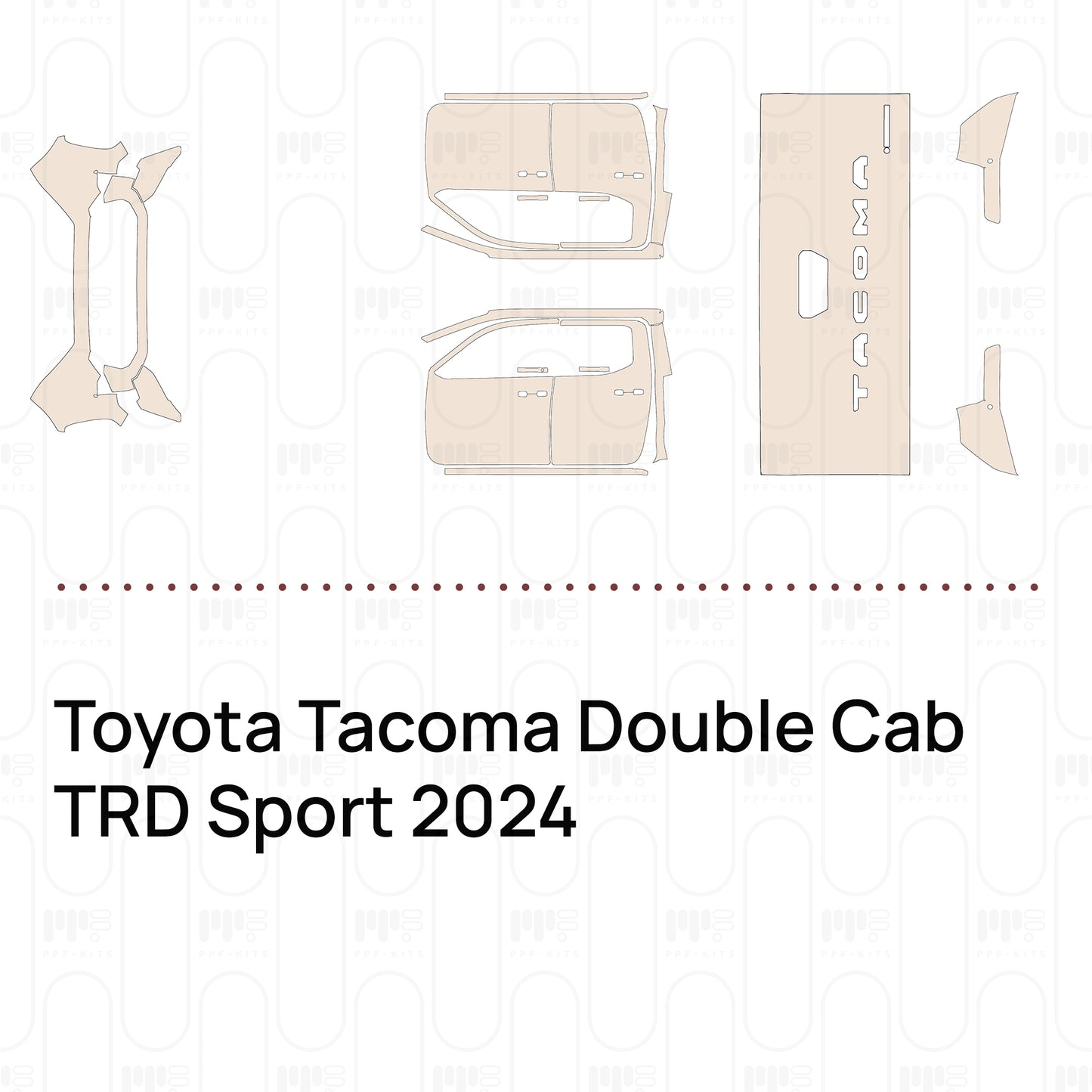 Pre-Cut PPF Toyota Tacoma Double Cab TRD Sport 2024
