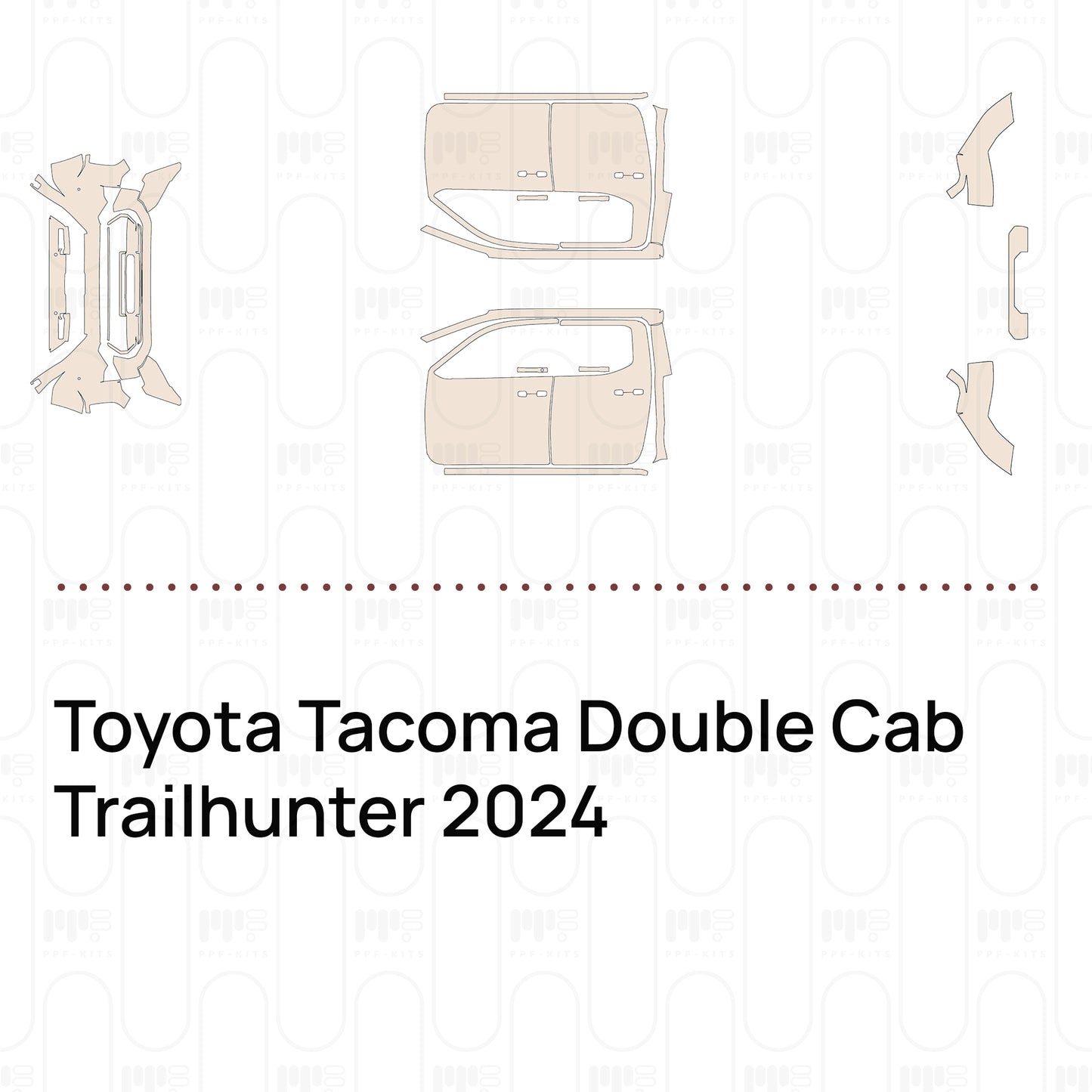 Pre-Cut PPF Toyota Tacoma Double Cab Trailhunter 2024