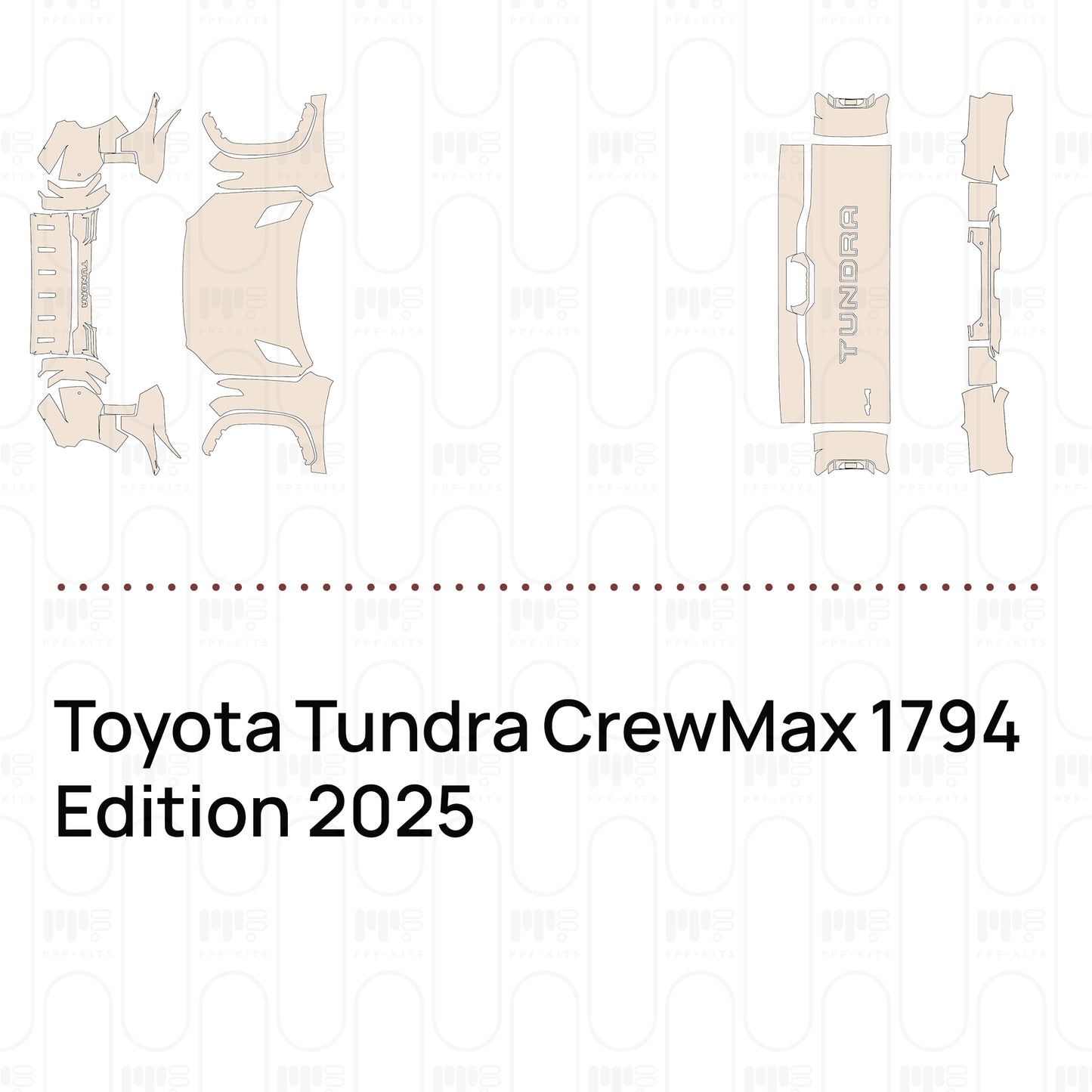 Pre-Cut PPF Toyota Tundra CrewMax 1794 Edition 2025