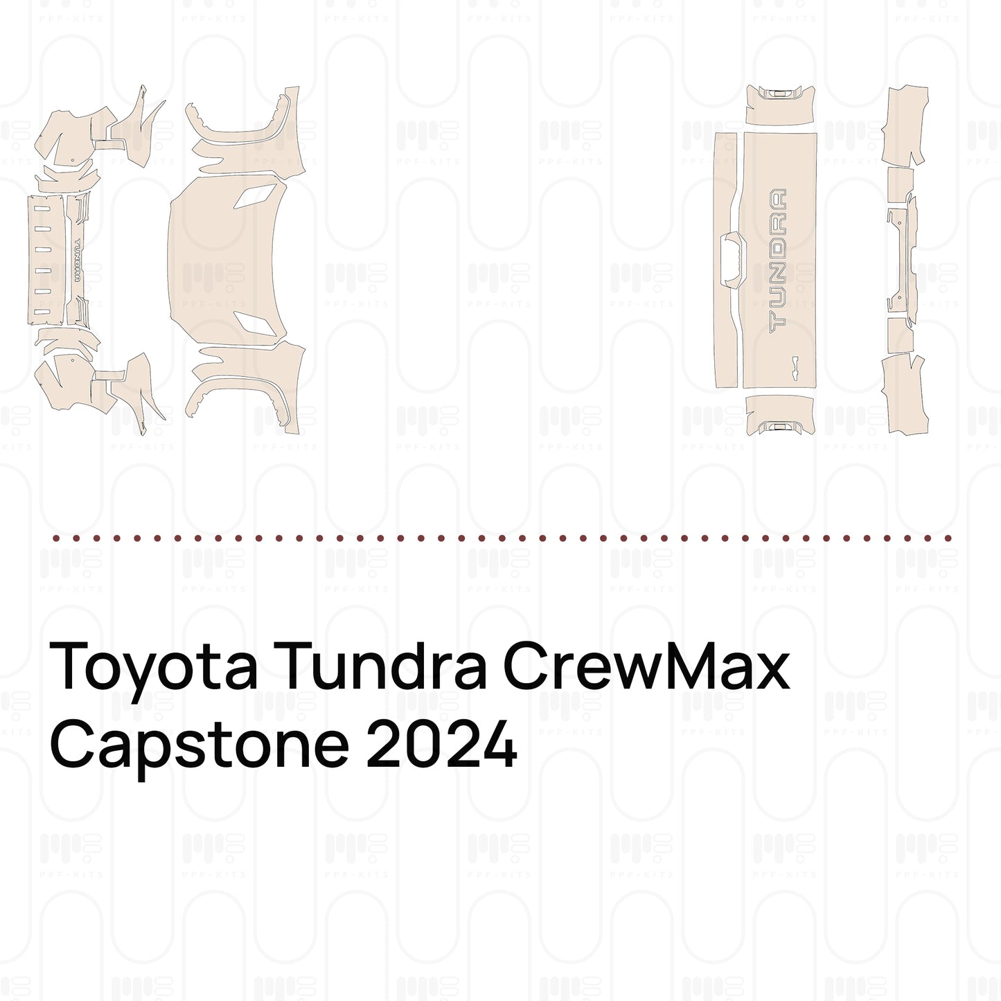 Pre-Cut PPF Toyota Tundra CrewMax Capstone 2024