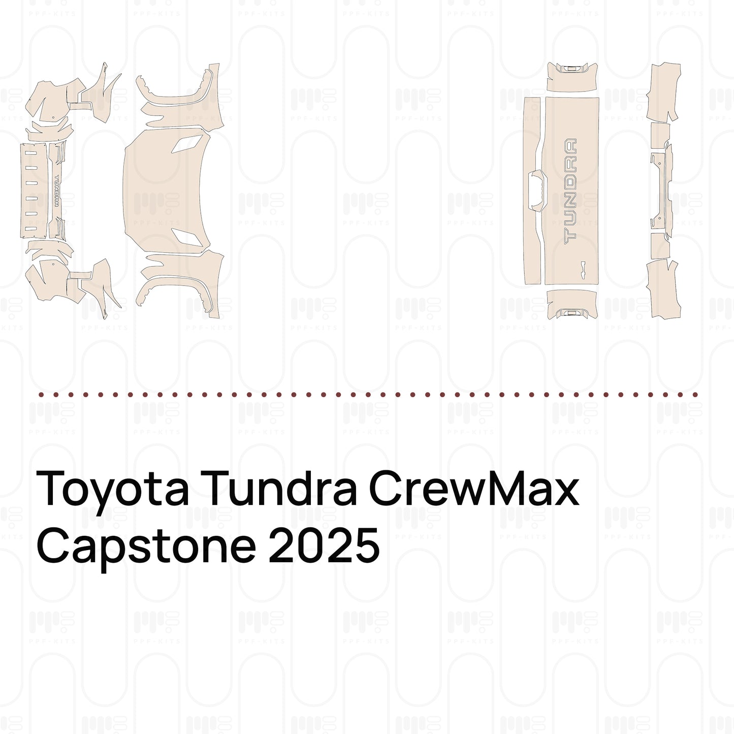 Pre-Cut PPF Toyota Tundra CrewMax Capstone 2025