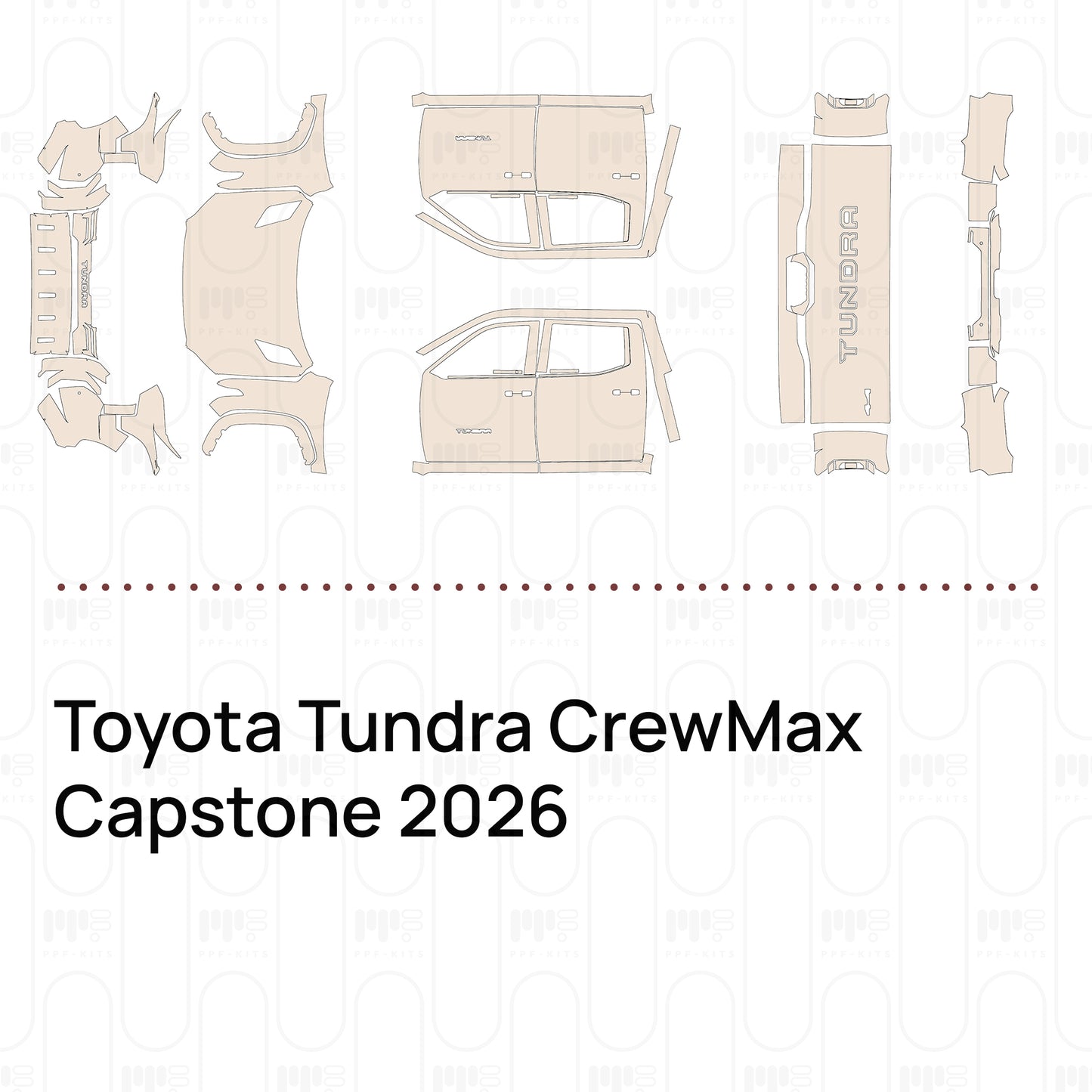 Pre-Cut PPF Toyota Tundra CrewMax Capstone 2026