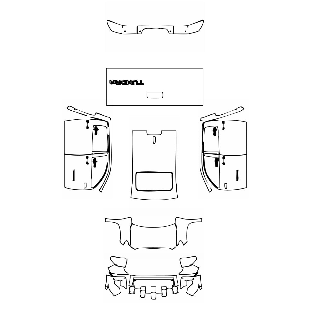 Pre-Cut PPF Toyota Tundra CrewMax SR5 2018 - PPF-Kits