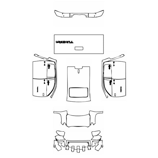 Pre-Cut PPF Toyota Tundra CrewMax SR5 2018 - PPF-Kits