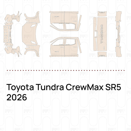 Pre-Cut PPF Toyota Tundra CrewMax SR5 2026