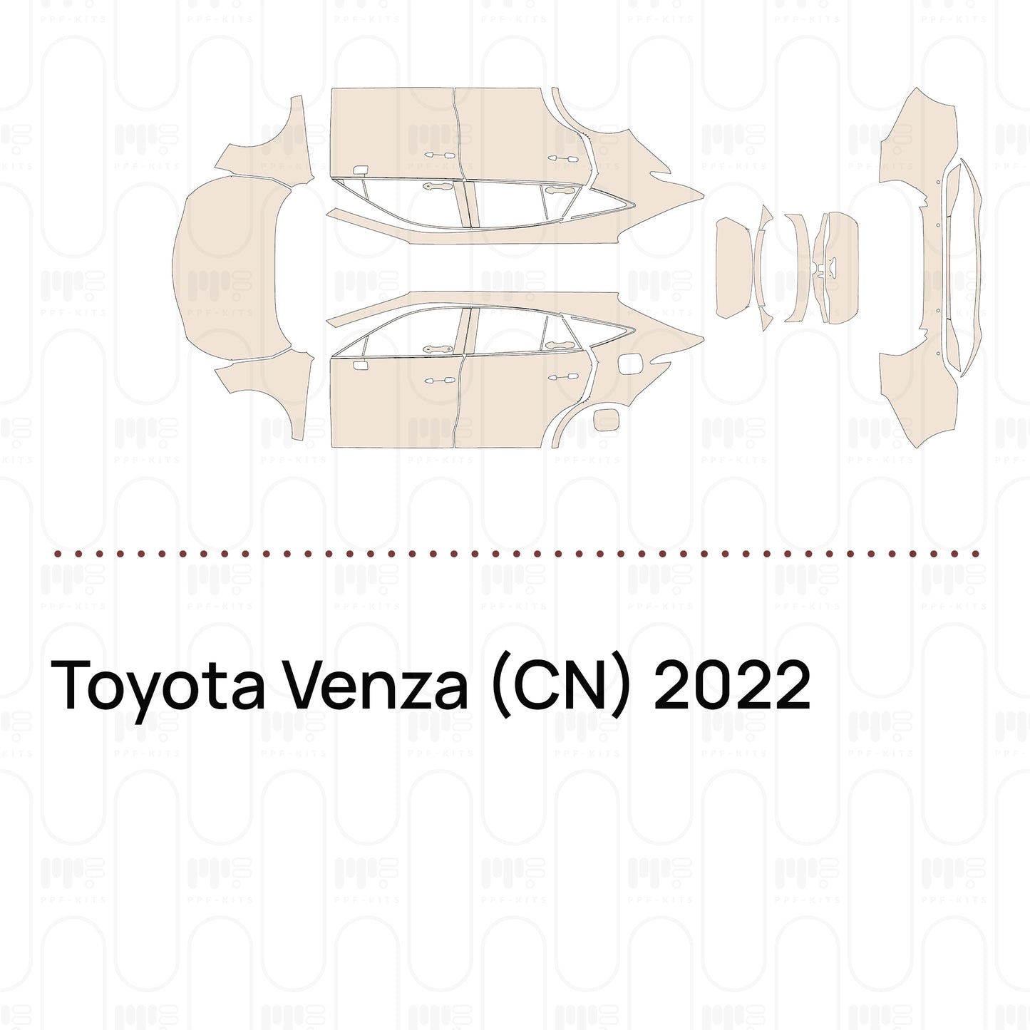 Pre-Cut PPF Toyota Venza (CN) 2022