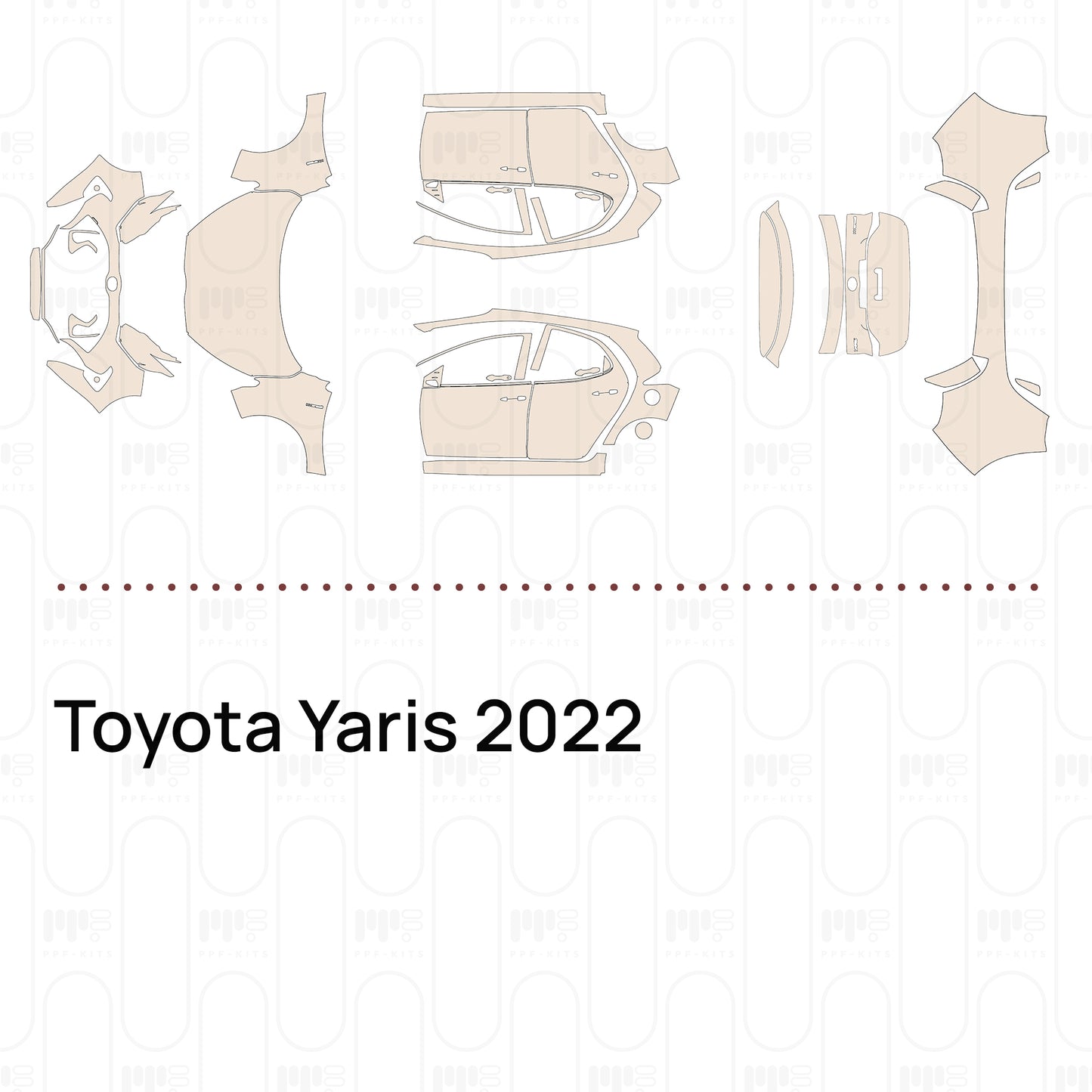Pre-Cut PPF Toyota Yaris 2022