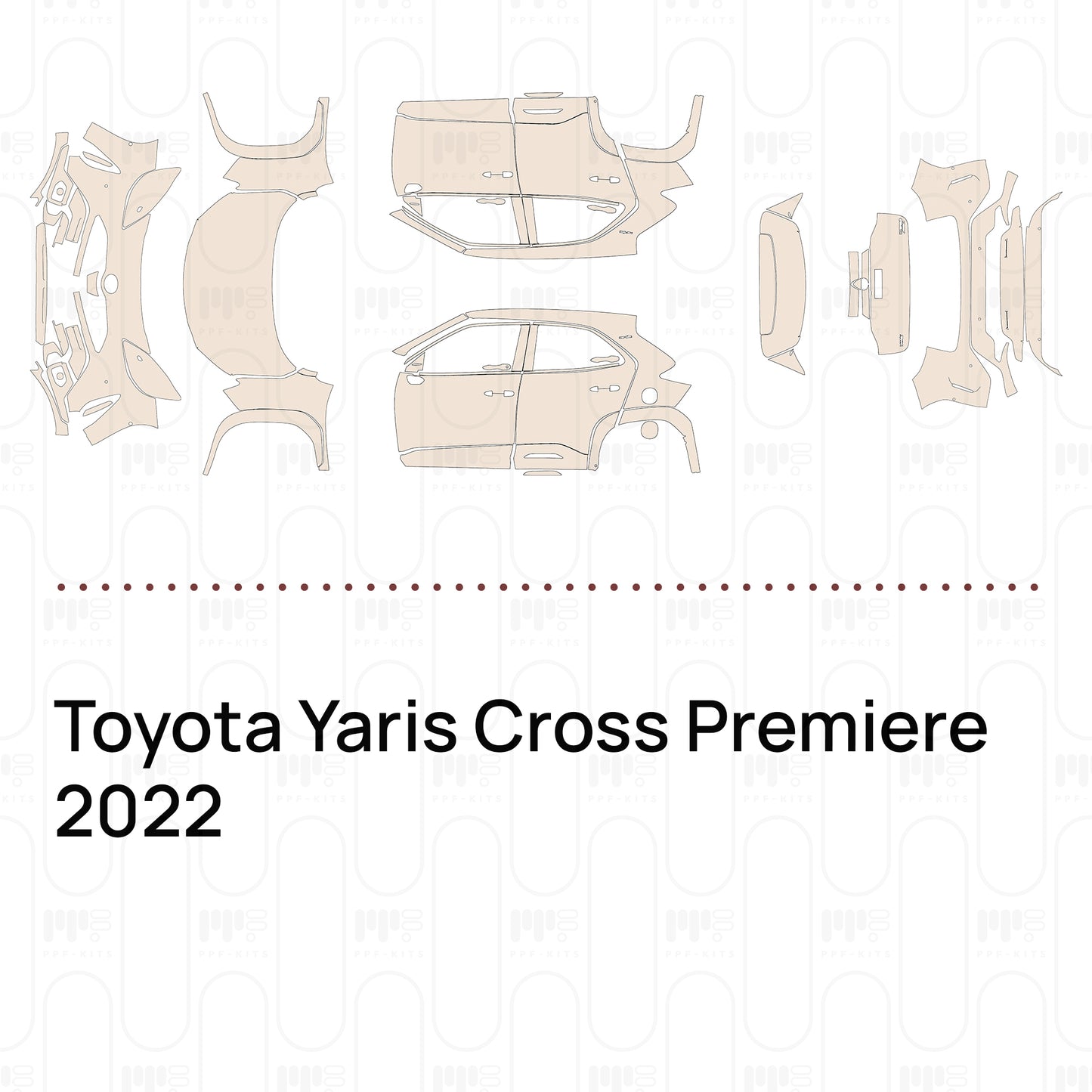 Pre-Cut PPF Toyota Yaris Cross Premiere 2022