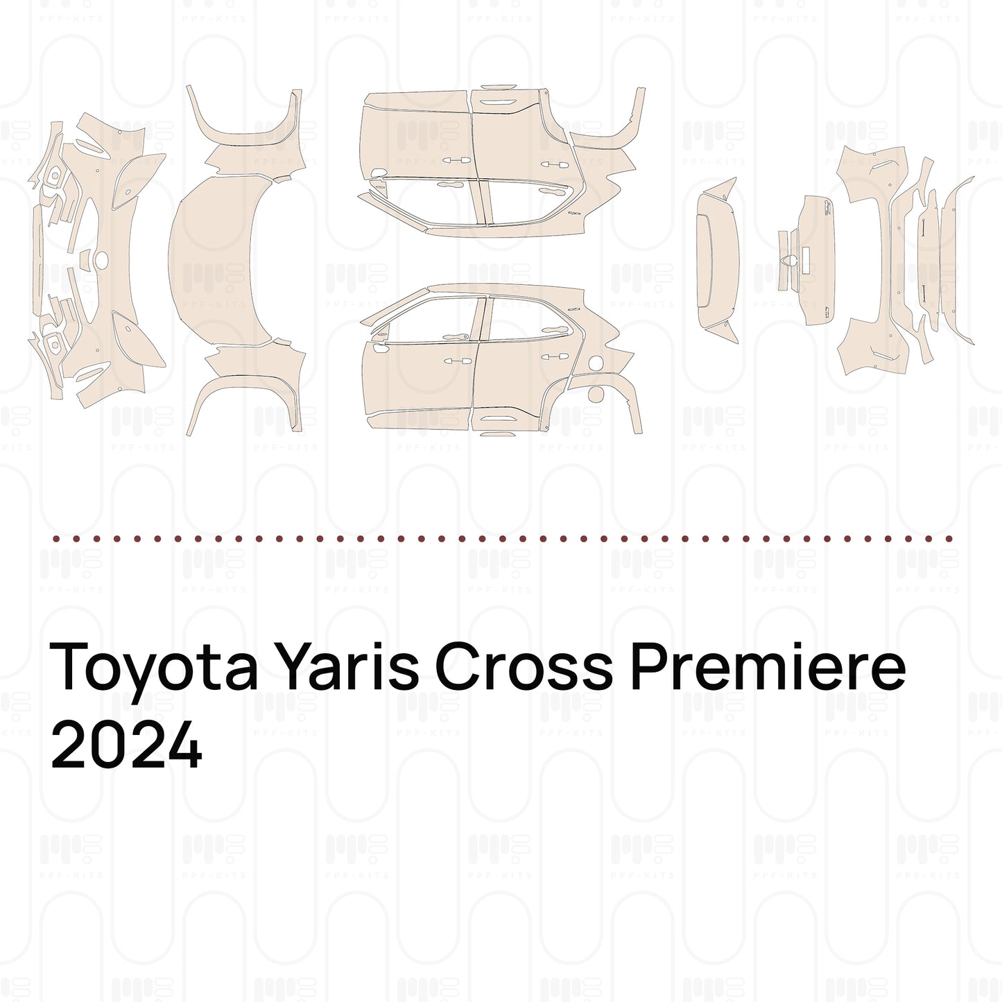Pre-Cut PPF Toyota Yaris Cross Premiere 2024